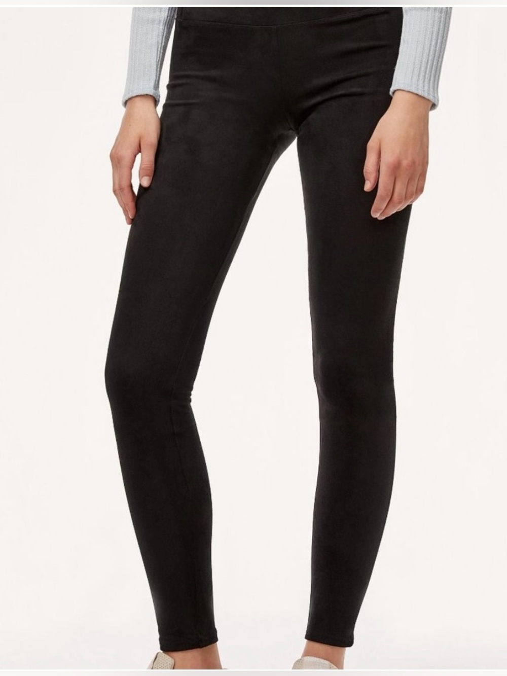 Wilfred Free by Aritzia Daria Faux Suede High Waisted Leggings Black M
